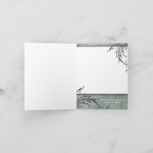 5x7 gepersonaliseerd het VOUWEN van de Kerstkaart Feestdagen Kaart (Binnen)