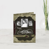 5x7 gepersonaliseerd het VOUWEN van de Kerstkaart Feestdagen Kaart (Voorkant)
