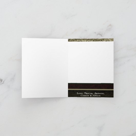 5x7 gepersonaliseerd het VOUWEN van de Kerstkaart Feestdagen Kaart (Binnen)