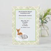 5x7 Girl Cloud PHOTO sur Faire-part de naissance c (Debout devant)