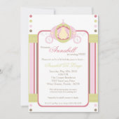 5x7 Girl Princess Carrie Invitation Anniversaire (Devant)