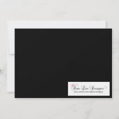 5x7 Gold Masquerade Halloween Costume Invitation (Dos)