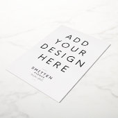 5x7" goud folie uitnodiging afdrukken (Gedraaid)