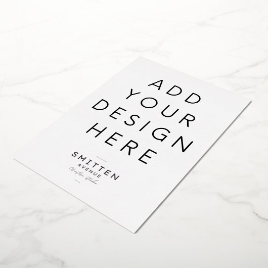 5x7"Gouden Folieuitnodiging Druk Folie Uitnodiging (Gedraaid)