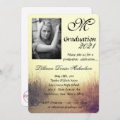 5x7 Graduation Partie Invitation Sunrise Pathway W (Devant / Derrière)