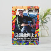 5x7 Graffiti Peinture Faire-part principal (Debout devant)