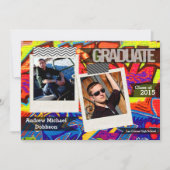 5x7 Graffiti Peinture Faire-part principal (Devant)
