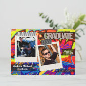 5x7 Graffiti Peinture Faire-part principal (Debout devant)