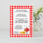 5x7 Grill Food Summer Hamburge Barbecue Invitation (Debout devant)