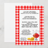 5x7 Grill Food Summer Hamburge Barbecue Invitation (Devant / Derrière)