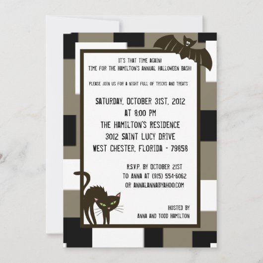 5x7 Halloween Fun Party Invitation (Devant)