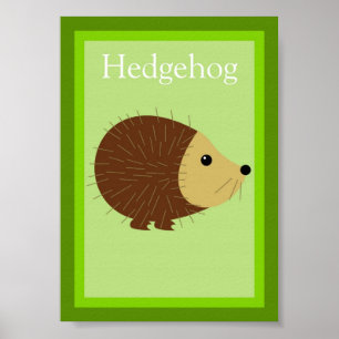 5X7 Hedégel Forest Friends Wall Art Poster