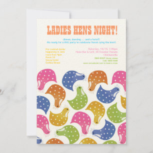 5x7 Hens Night Bachelorette Party Weddenschap uitn Kaart