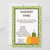 5x7 Herfst Harvest Pumpkin Thanksgiving Uitnodigin Kaart (Voorkant)