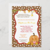 5x7 Herfst Herfst Pompoen Baby shower Uitnodiging (Voorkant)