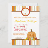 5x7 Herfst Herfst Pompoen Baby shower Uitnodiging (Voorkant)