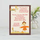 5x7 herfst thanksgiving diner feest uitnodiging (Staand voorkant)