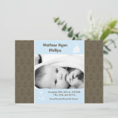 5x7 het Varen van de jongen de Aankondiging (Staand voorkant)