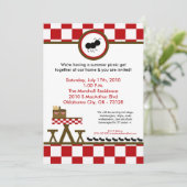 5x7 Heure d'été Invitation au barbecue de pique-ni (Debout devant)