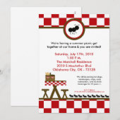 5x7 Heure d'été Invitation au barbecue de pique-ni (Devant / Derrière)