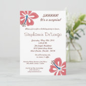 5x7 Hibiscus hawaïen Invitation d'anniversaire (Debout devant)