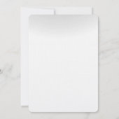 5x7 hiver Faire-part de mariage de neige (Dos)