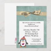 5x7 Hiver Pingouin Noël Invitation (Devant / Derrière)