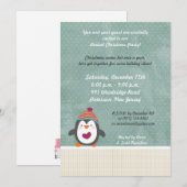 5x7 Hiver Pingouin Noël Invitation (Devant / Derrière)