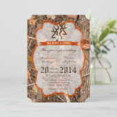 5x7 'Hunting Couple Deer Wedding' Uitnodiging (Staand voorkant)