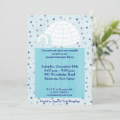 5x7 Icy Igloo Baby Blue Invitation (Debout devant)