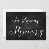 5x7 in Loving Memory Sign for Wedding (Voorkant / Achterkant)