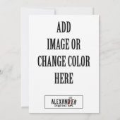 5x7-inch A7 verticale flatuitnodiging Save The Date (Achterkant)