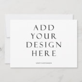 5x7-inch horizontale Kaart voor uitnodigingen afdr (Voorkant)