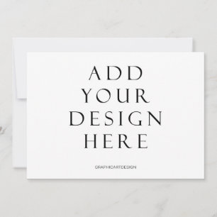 5x7-inch horizontale Kaart voor uitnodigingen afdr