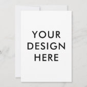 5x7-inch uitnodigingskaarten - Aangepaste afdruk Kaart (Achterkant)