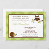 5x7 Invitation à la fête d'anniversaire de la Chou (Devant / Derrière)