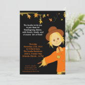 5x7 Invitation à la fête de Thanksgiving d'automne (Debout devant)