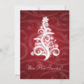 5x7 Invitation à la fête Élégant Arbre Tourbillonn (Dos)