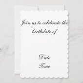 5x7 Invitation à talons et Casquettes échancrés (Dos)