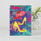 5x7 Invitation à talons et Casquettes échancrés (Debout devant)