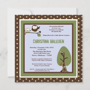 5x7 Invitation au Baby shower Hollow enchantée