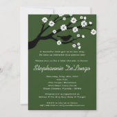 5x7 Invitation Baby shower de cerisiers en fleurs (Devant)