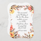 5x7 Invitation Bracket Kaart (Voorkant / Achterkant)