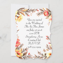 5x7 Invitation Bracket Kaart