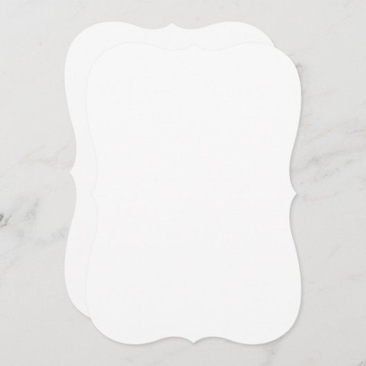 5x7 Invitation Bracket Kaart (Voorkant / Achterkant)