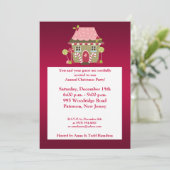5x7 Invitation Candy Land House (Debout devant)