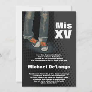5x7 Invitation d'anniversaire du Basket de Grunge 
