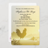 5x7 Invitation d'anniversaire Sunny Morning Farm P (Devant / Derrière)