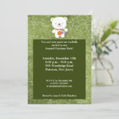 5x7 Invitation d'ours polaire de Noël (Debout devant)