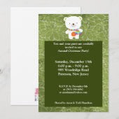 5x7 Invitation d'ours polaire de Noël (Devant / Derrière)